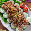 やみつき激うま！【甘辛牛肉のせ バジルチーズキンパ】ガパオ風の工程9