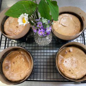 そら・ゆずの作ってみた!投稿(混ぜて焼くだけ！とろけるチョコチーズケーキ)