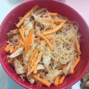milkの作ってみた!投稿(ちくわとにんじんの中華風春雨サラダ【#水っぽくならない】)