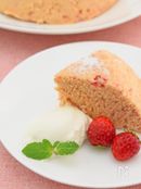 レンジ＆HMで簡単♪いちごミルク蒸しパン