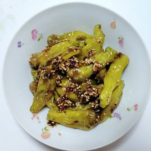 ふうかの作ってみた!投稿(簡単すぐ完成⭐︎子供も喜ぶ甘辛ししとう)