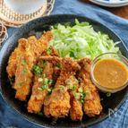 【節約できちゃう♪】肉巻きエリンギの胡麻味噌カツ#お弁当にも