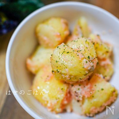 レンジで簡単♪『じゃがいもとたらこバター』