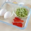 冷凍OK!枝豆とカニカマの彩たまごの下準備