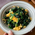 あともう１品に！『ほうれん草とふんわり卵の海苔オイマヨ和え』