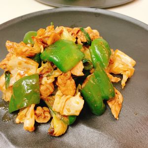 りんの作ってみた!投稿(キャベツたっぷり回鍋肉(ホイコーロー))