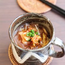 キムチチゲ風春雨スープ