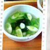 チョロリスの作ってみた!投稿(ゆるりと腸活♩わかめと長ネギのうま塩スープ)