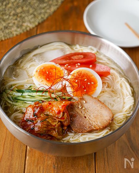 【男子大絶賛！！冷麺風そうめん】簡単なのに本格的♪