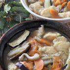 飲みすぎ食べすぎの胃に♡うどんスープで具沢山すいとん