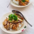 オイスターの旨みじゅわっ。「豚と大根のあんかけごはん」