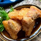 想像以上に美味しい♡魚肉ソーセージと新玉ねぎのフライ
