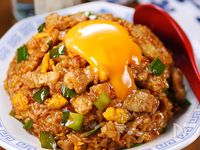 行列の中華屋さんの🍚ガッツリスタミナ☆🤩☆豚バラにら炒飯
