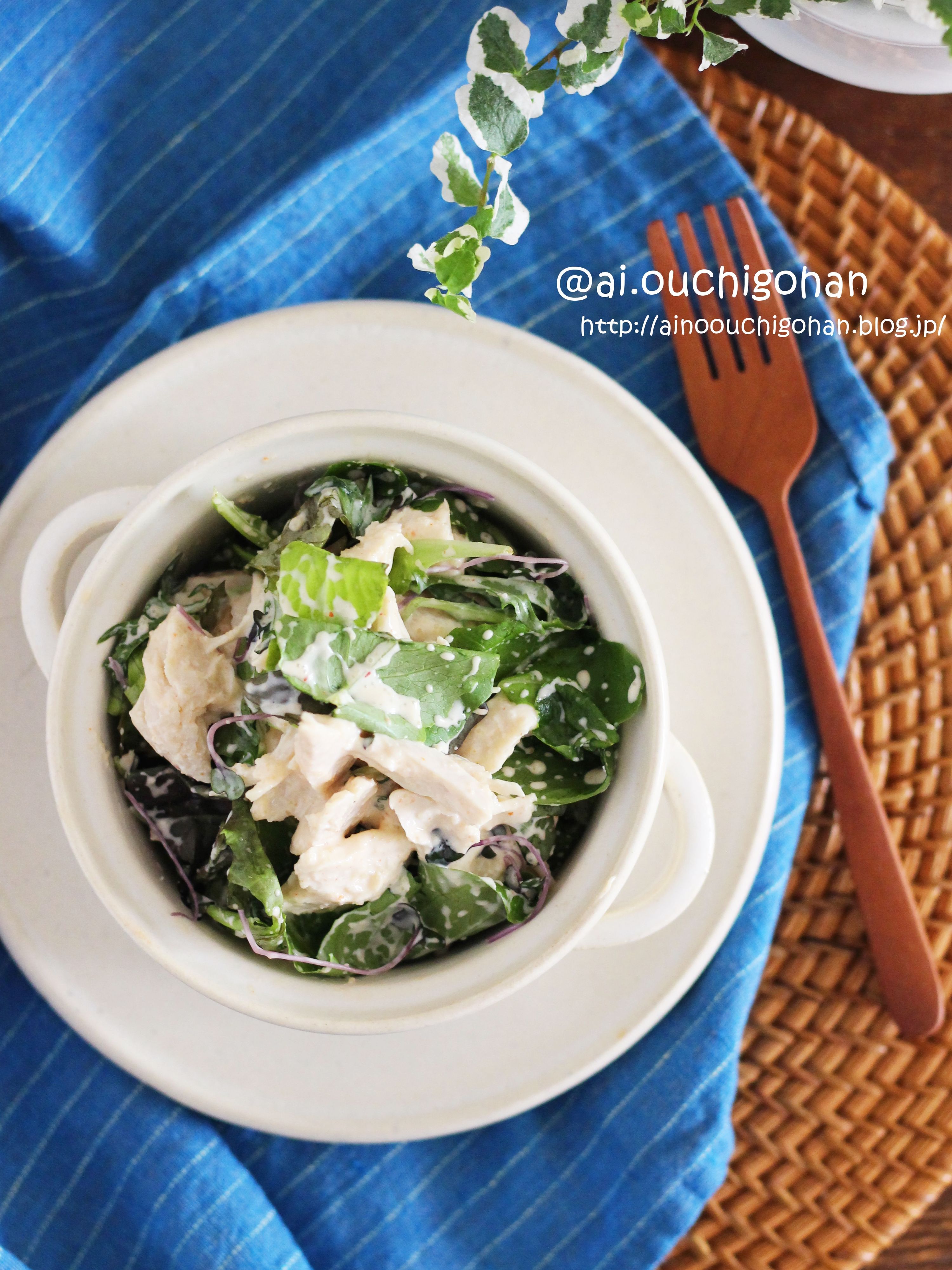 やみつき鶏ささみのこってりめんたいクリームサラダ♡ | レシピサイトNadia