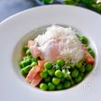 サイゼリヤの青豆の温サラダを冷凍グリーンピースでレシピ再現