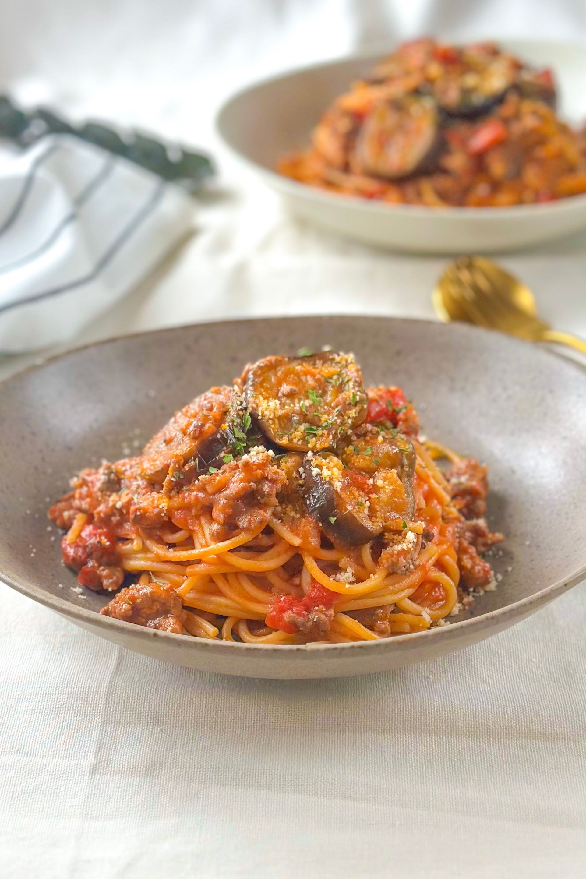 ワンパンで簡単！茄子のボロネーゼ | レシピサイトNadia