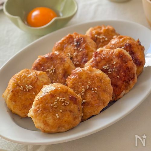 フライパンひとつで簡単♩ヘルシーなのに大満足【豆腐鶏つくね】