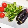 揚げない！夏野菜の彩り揚げ浸しの下準備