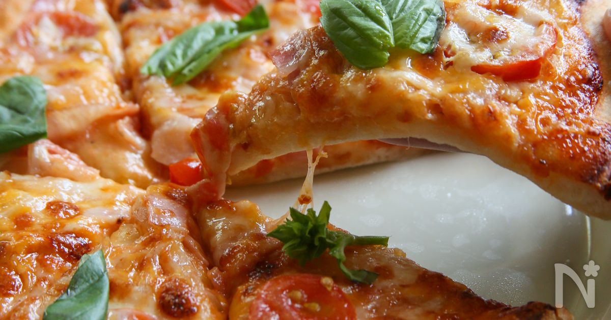 手ごねで伸びる♪もちもちpizza生地