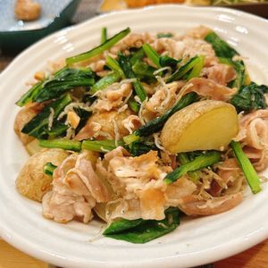aym321の作ってみた!投稿(うま味凄！豚バラジャコの新じゃがぺペロンサラダ～かおる春菊)