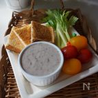 金時豆のバーニャカウダ風ディップ