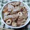 M＊Pの作ってみた!投稿(ちくわとこんにゃくの甘辛炒め かつおごまがらめ)
