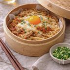 豚キャベチーズうどん