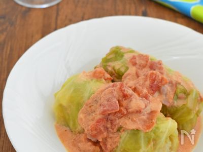 つなぎはご飯 ロールキャベツ トマトクリームソース By 簡単料理研究家 服部みどり レシピサイト Nadia ナディア プロの料理家のおいしいレシピ