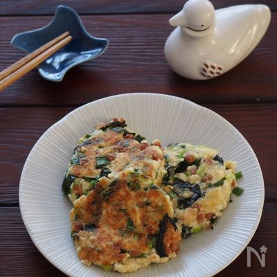 ふわふわヘルシー!納豆豆腐バーグ