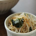 もやしのごま味噌あえ