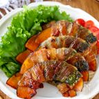 かぼちゃの大葉肉巻き はちみつ醤油