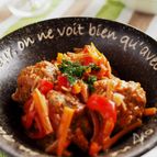 ミートボールとたっぷり野菜のトマトジュース煮
