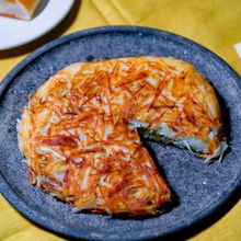 カリカリ食感！しらす干しとじゃがいものガレット