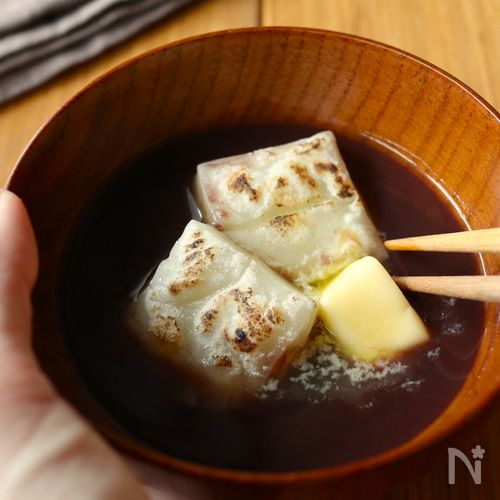 5分で完成!【あんバターおしるこ】鍋不要で簡単◎
