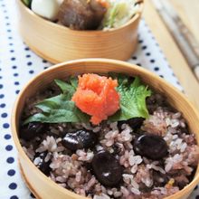 オイル入り赤そら豆の炊きこみご飯