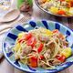 おうちパスタで簡単！『チキンとパプリカのバジルパスタ』