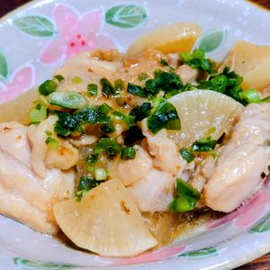 オレンジの作ってみた!投稿(【鶏大根の炒め煮】お箸が止まらない！)