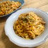 ゆかりの作ってみた!投稿(トマト缶不使用✨とろ〜りチーズのミートパスタ🍝)
