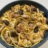 楽ラク手抜キッチン🐶🐾の作ってみた!投稿(【鶏肉と長ねぎの和風スープパスタ】ワンパン♪白だしで作る!)