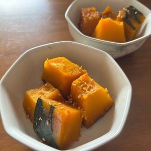 こむぎの作ってみた!投稿(ホクホク♪【かぼちゃのバター煮】)