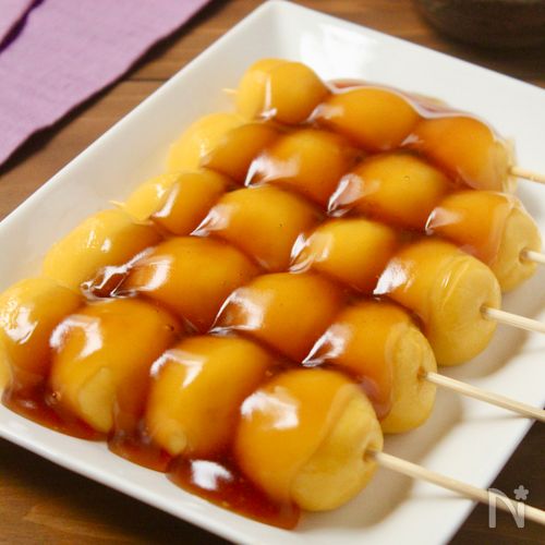 お月見に♪やわもちっ!かぼちゃ白玉団子