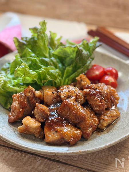 鶏もも肉のガリバタポン