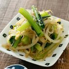 【小松菜ともやしのじゃこ炒め】お弁当にも◎カルシウム◎