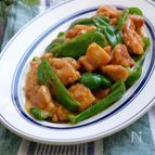 鶏肉とピーマンの照りチーズソテー