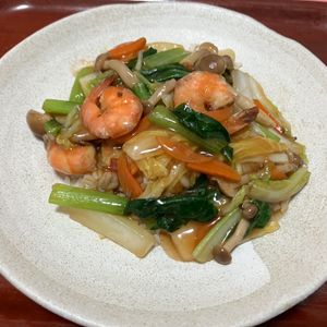 りんごの作ってみた!投稿(豚バラ白菜のあんかけ中華丼)