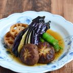 秋野菜の揚げ浸し【作りおき】