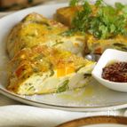 ほたてと野菜のごちそうオムレツ