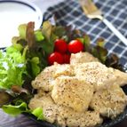 【鶏むね肉のマヨポンマスタードソテー】やわらかヘルシー簡単！