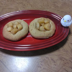 ももの作ってみた!投稿(米粉の【アップルパイクッキー】)