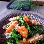 ＼パパッとつくる／野菜天と菜の花のしらす生姜炒め